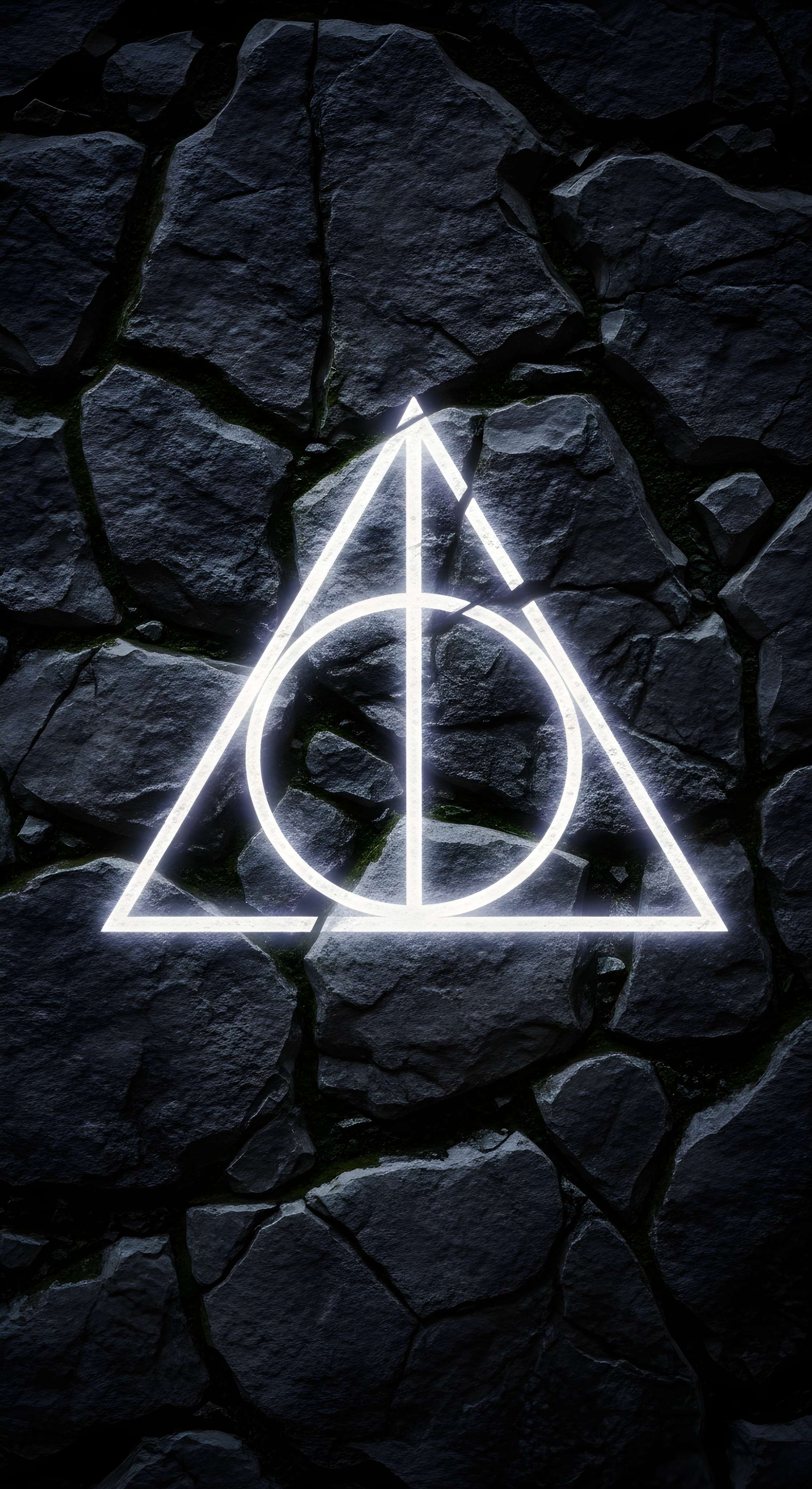Deathly Hallows Harry Potter Wallpaper HD 4K - Dark Aesthetic Stone