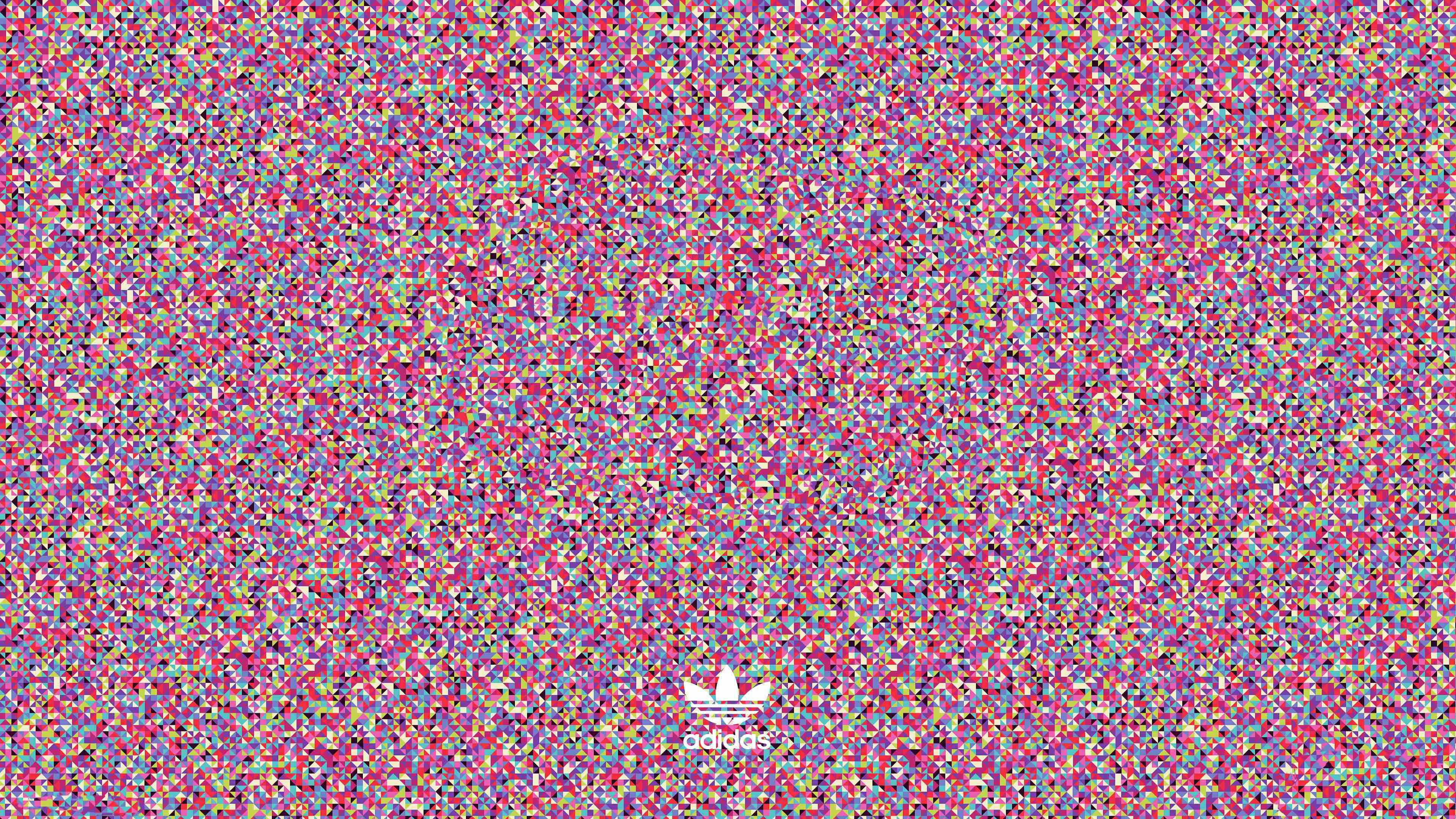Cool Adidas Aesthetic Wallpaper HD 4K - Colorful Geometric Pattern