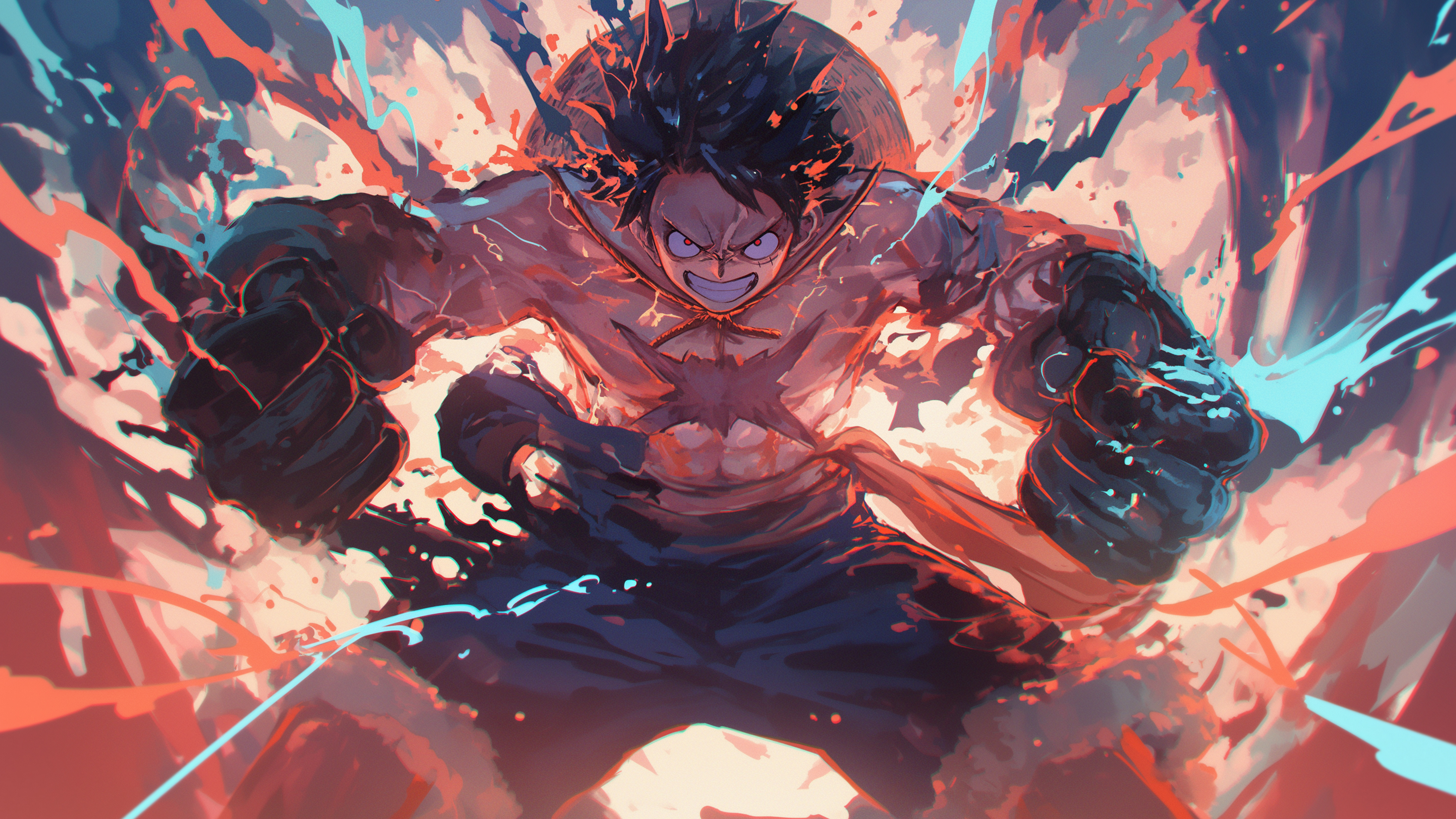 Cool Luffy One Piece Wallpaper HD 4K - Epic Anime Action Aesthetic