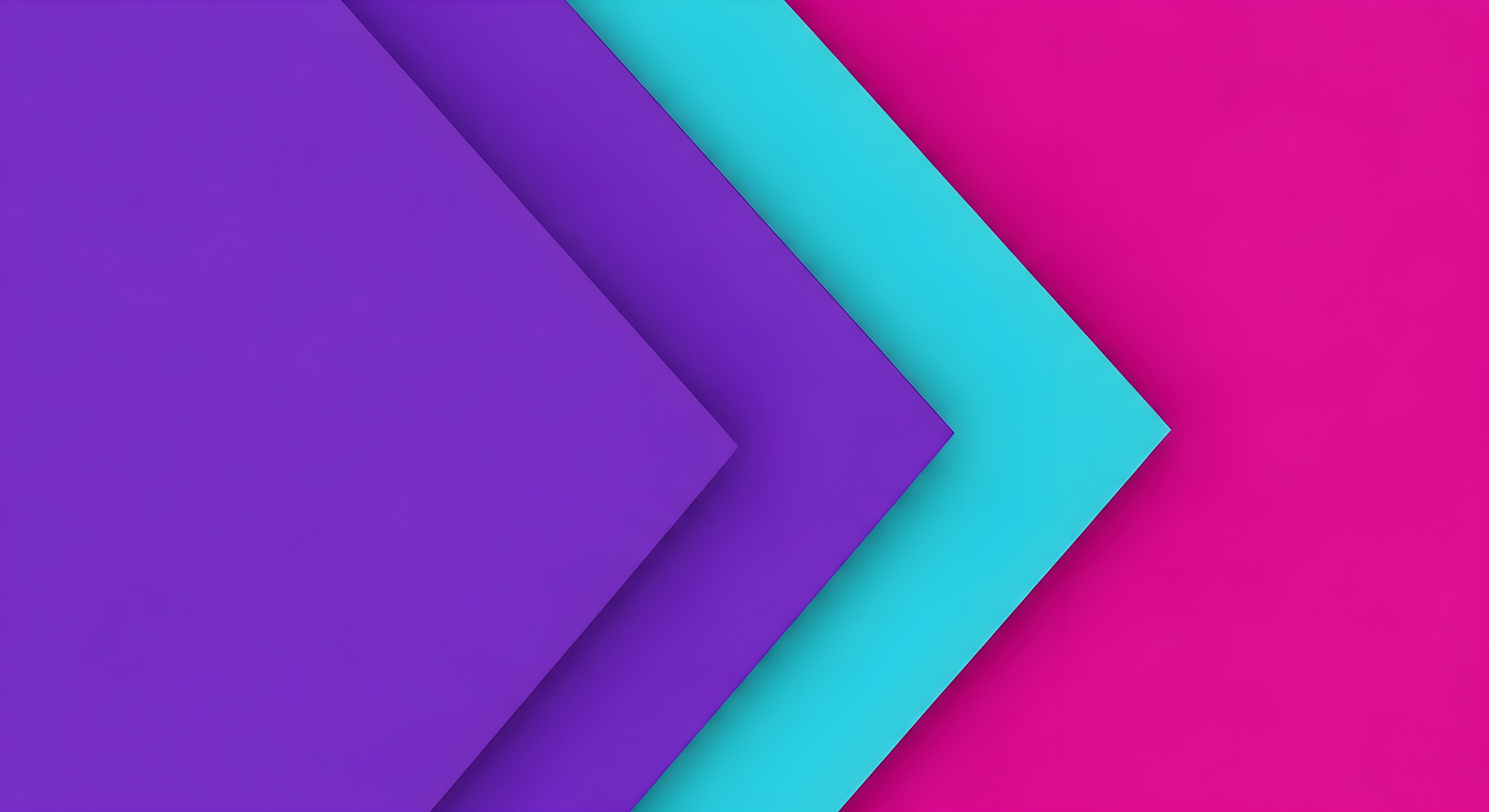 Abstract Geometric Layers Wallpaper HD 4K - Purple and Teal Aesthetic
